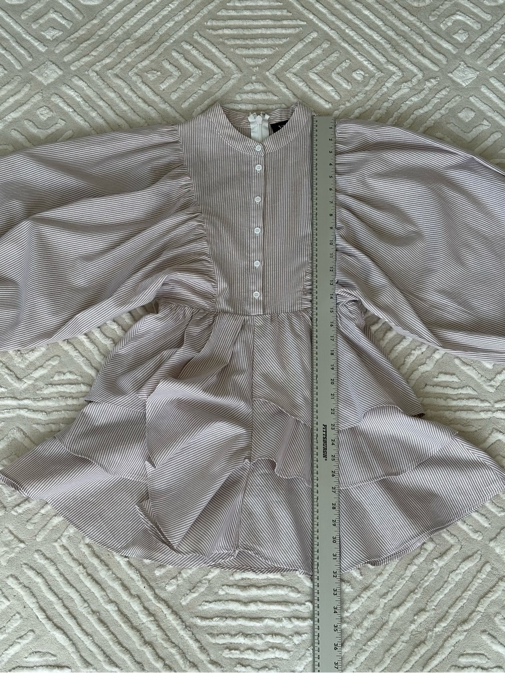 VICI Cottagecore Balloon Sleeve Peplum Mini Dress Prairie Coquette - Picture 9 of 16